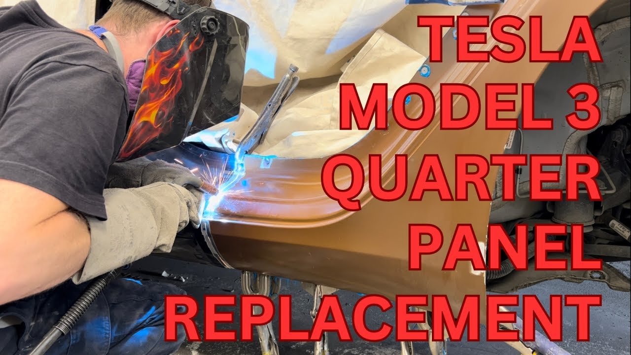 REPLACING A QUARTER PANEL ON A TESLA MODEL 3