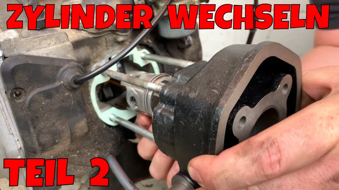 Zylinder wechseln am wassergekühlen Roller Motor Teil 2