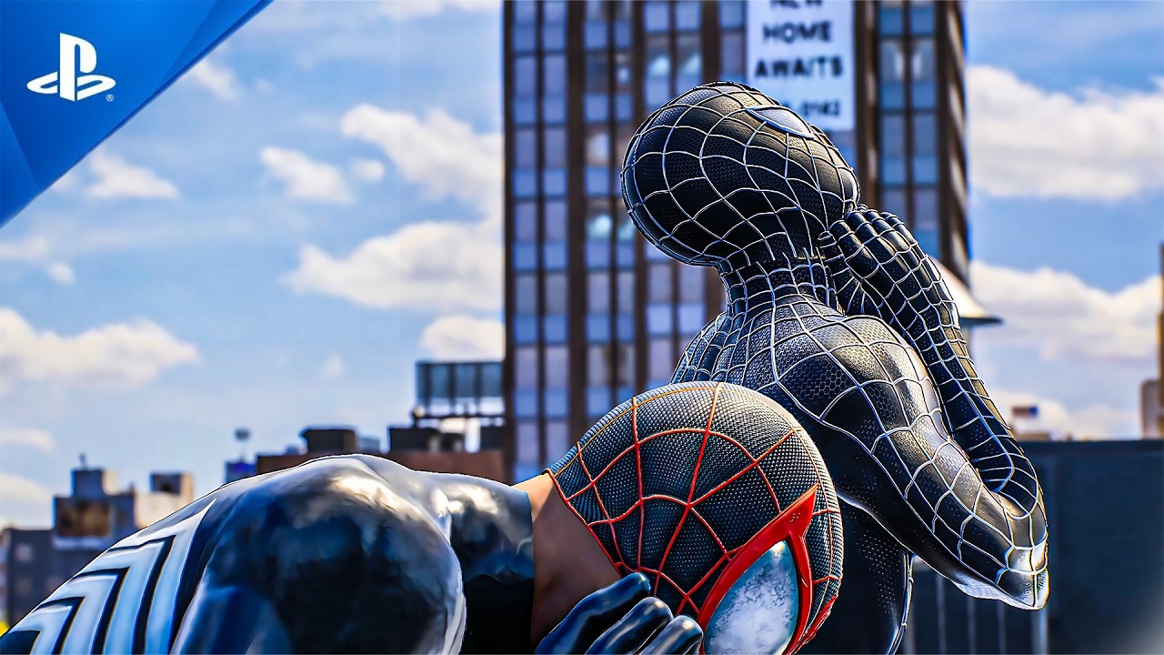 BLACK TOBY MAGURE SUIT AND BLACK SYMBIOTE COMBO FGHT WITH SAND MAN 4K ULTRA HD 60 FPS