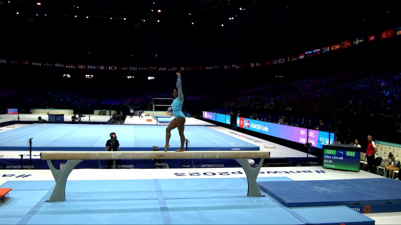 BILES Simone (USA)_2023 Artistic Worlds, Antwerp (BEL)_Qualifications_Balance Beam