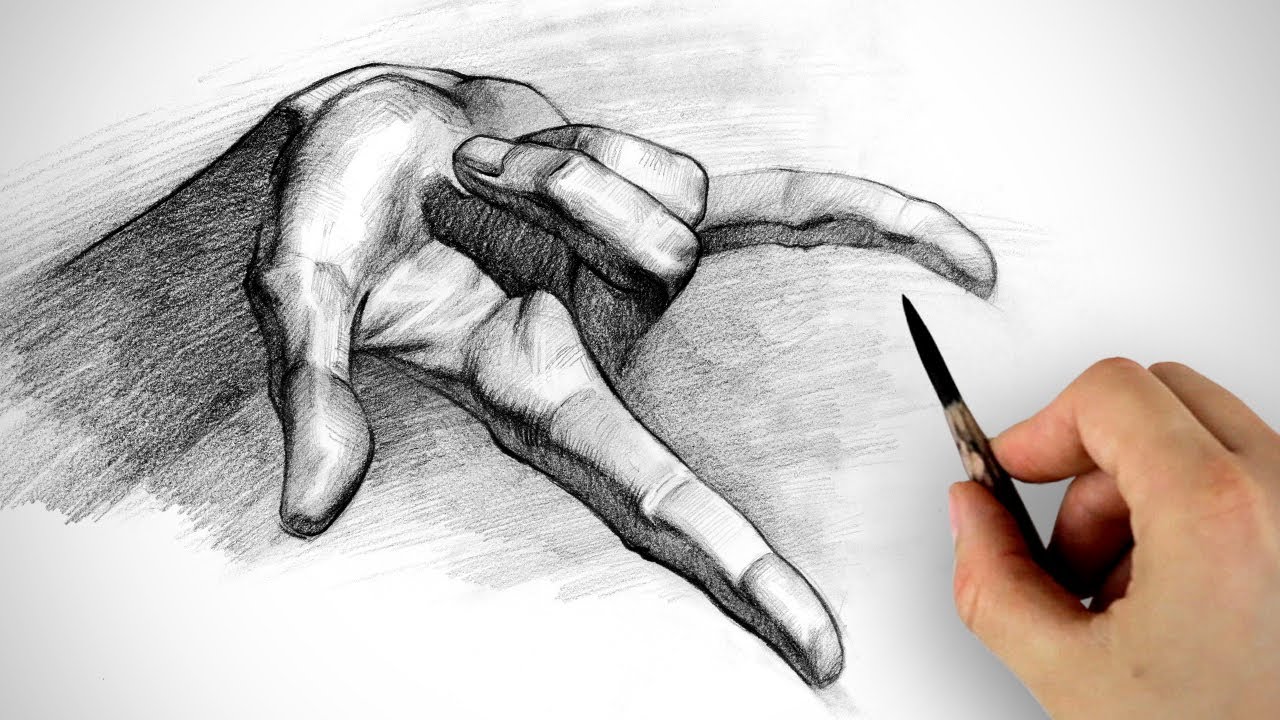 Graphite Pencil Demo - Tips on Drawing and Shading Hands