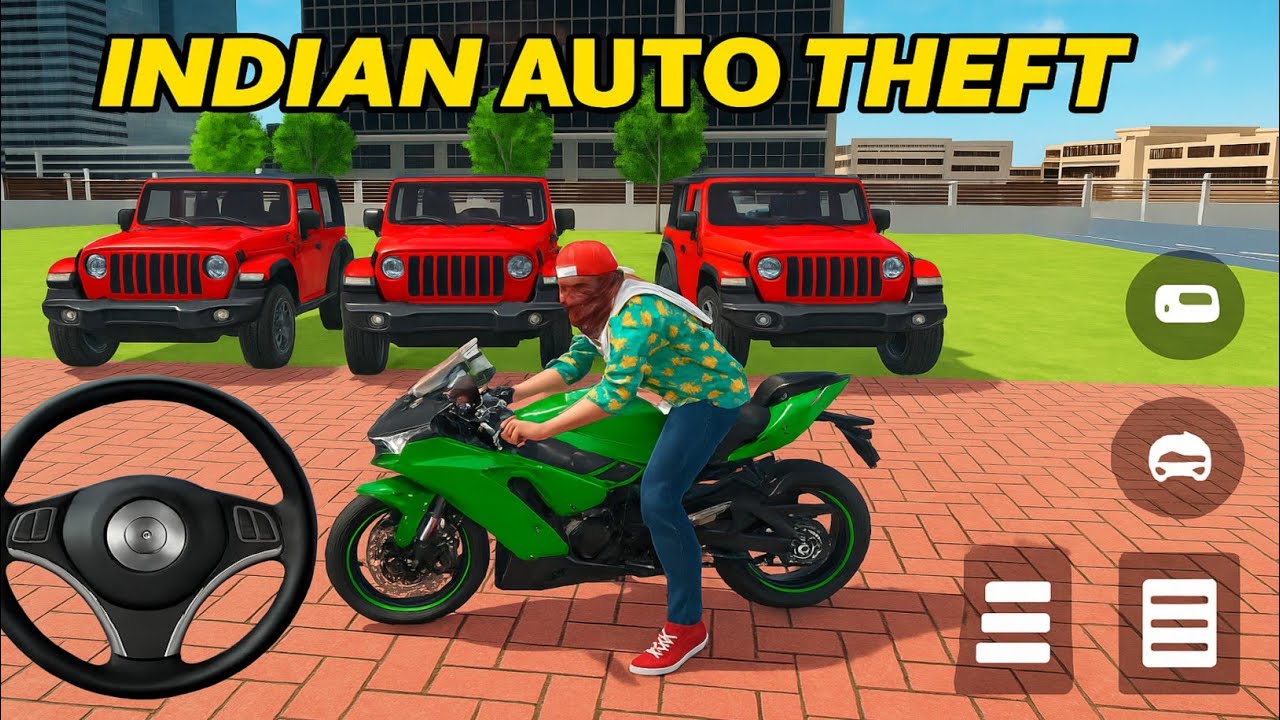 🎮Franklin order by most expensive 3️⃣ Mahindra Thar in Indian 🇮🇳 auto theif auto simulator