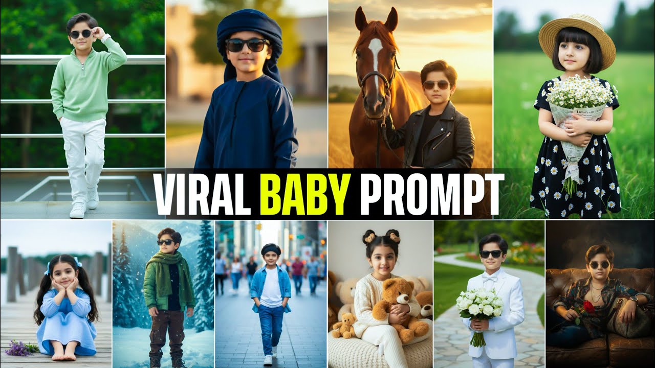NEW BABY AI PHOTO EDITING IN GEMINI | TRENDING KIDS AI PHOTO EDITING | BABY AI PHOTO EDITING PROMPTS