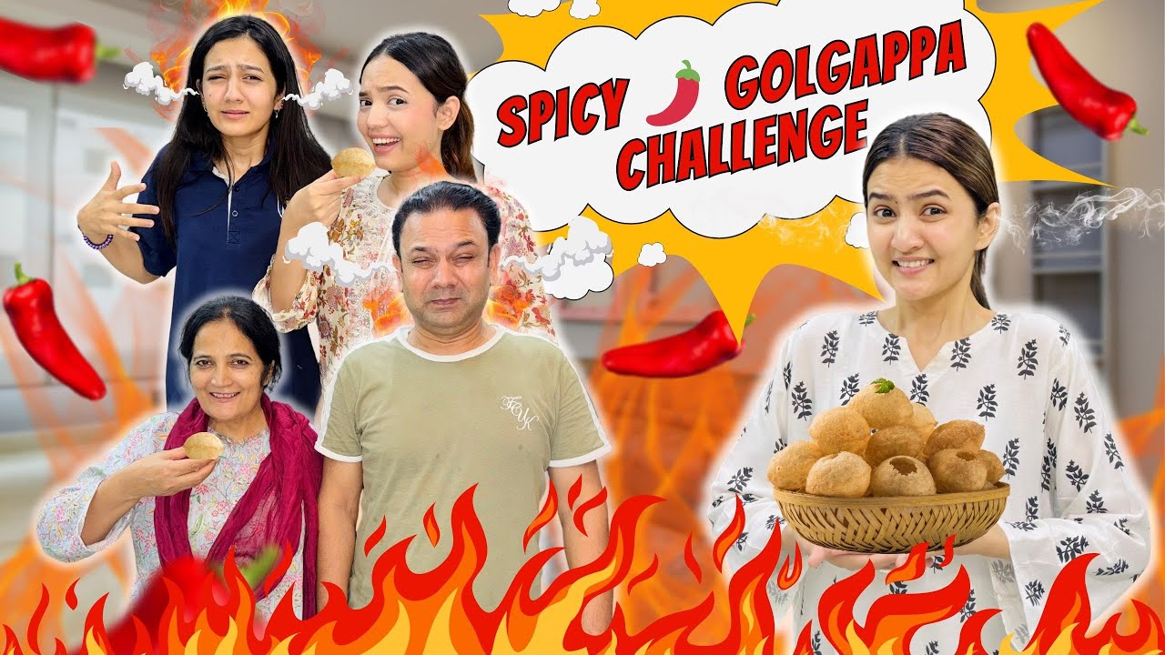 Spicy Golgappy Papa ko pasand nahi aye | Spicy Golgappa challenge | Hira Faisal | Sistrology