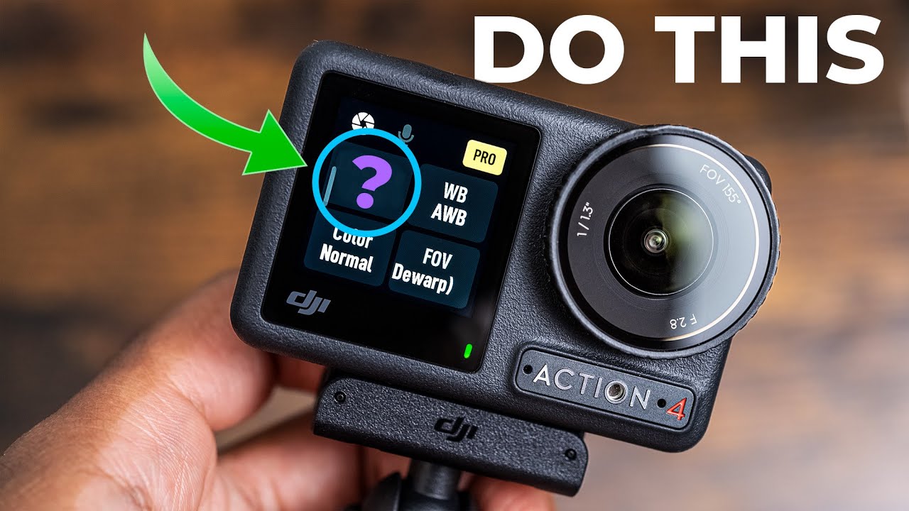 DJI Osmo Action 4, измените эту ОДНУ настройку