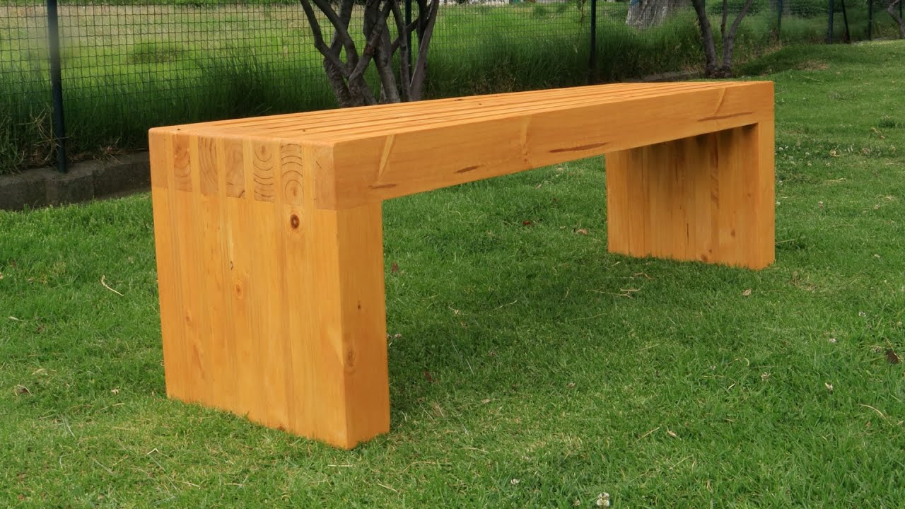 Cómo hacer una banca de madera tú mismo