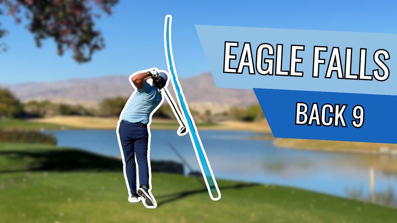 An EAGLE by the FALLS! Back 9 Course Vlog with Flyovers