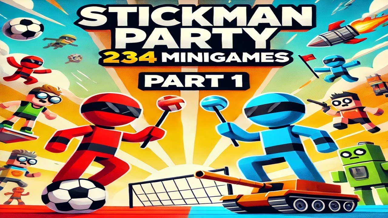 🎮 Stickman Party 234 MiniGames 🏆🔥 WHO WILL WIN?! 🤯💥 | Part 1