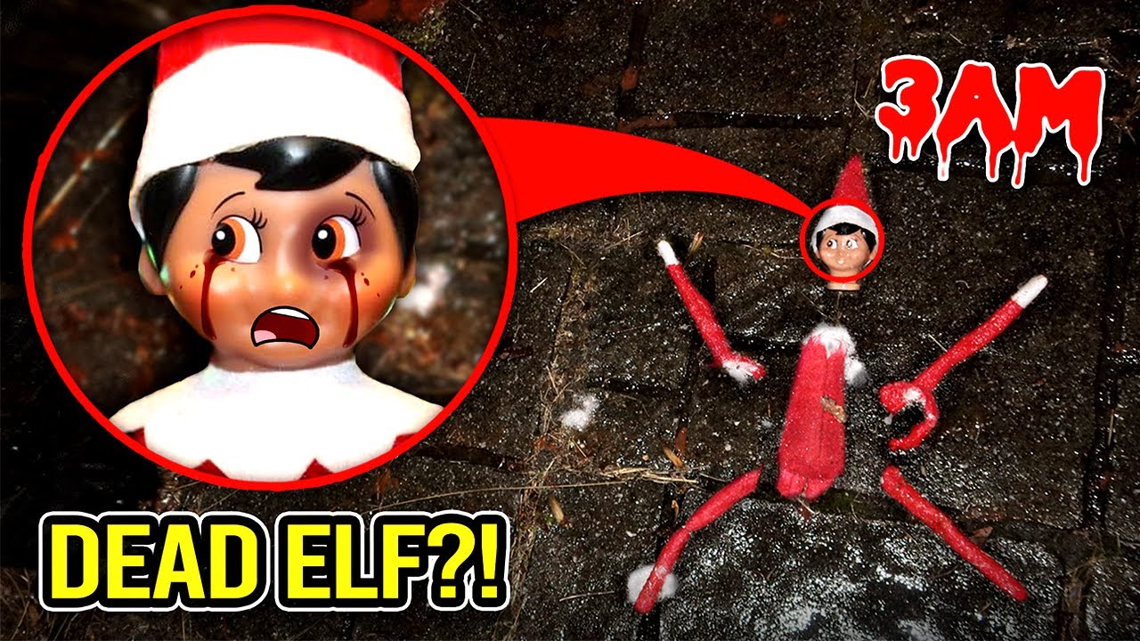I FOUND ELF ON THE SHELF IN REAL LIFE AT 3AM!! (DEAD ELF)