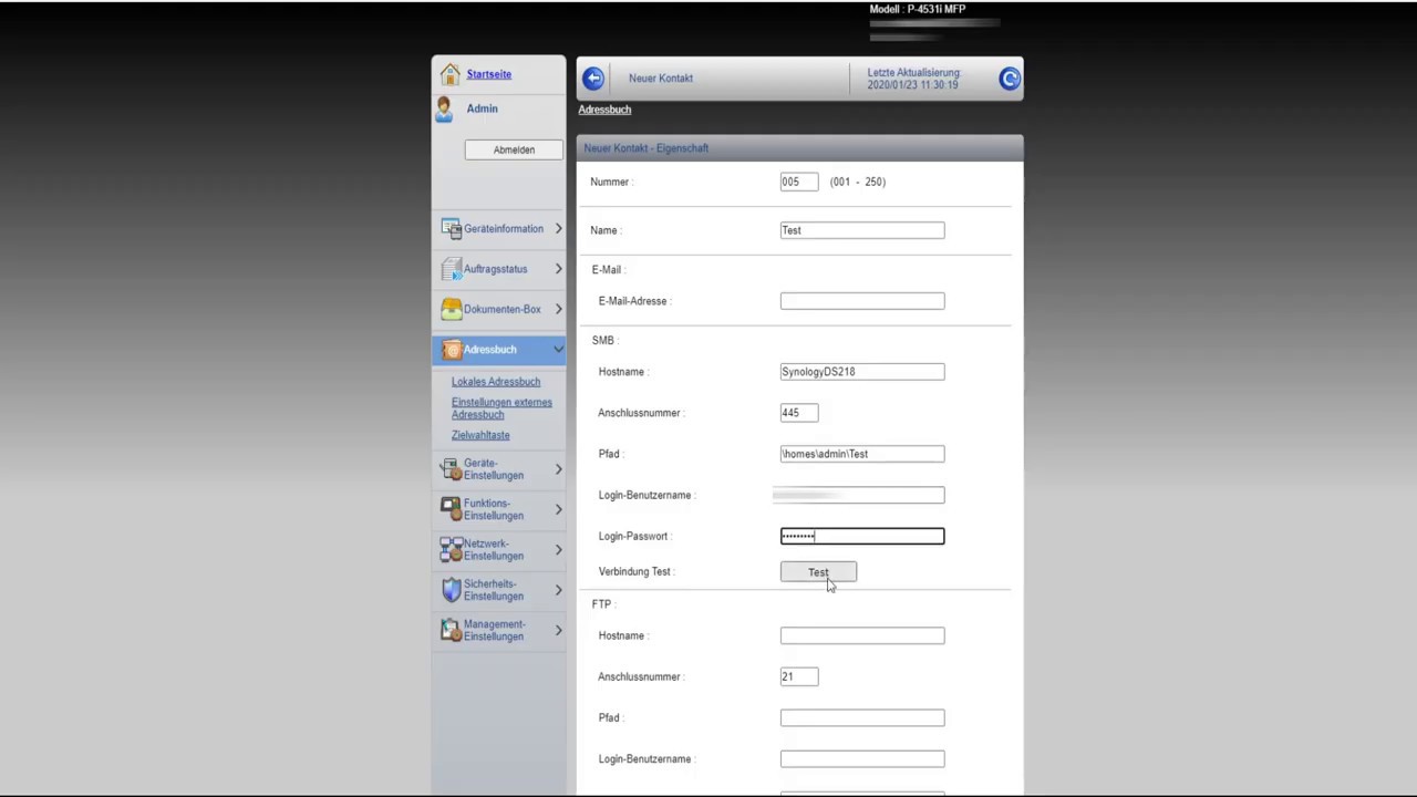 How to: Scan to SMB with Synology Network drive