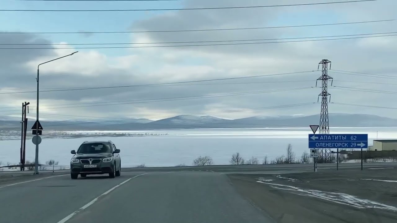 МОНЧЕГОРСК - ОЛЕНЕГОРСК НА МАШИНЕ - ТРАССА КОЛА 29.04.24