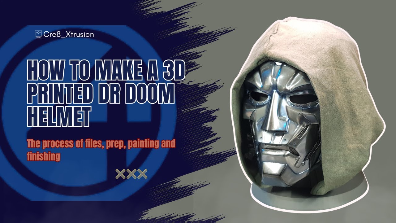 How to make a 3d printed Dr doom helmet