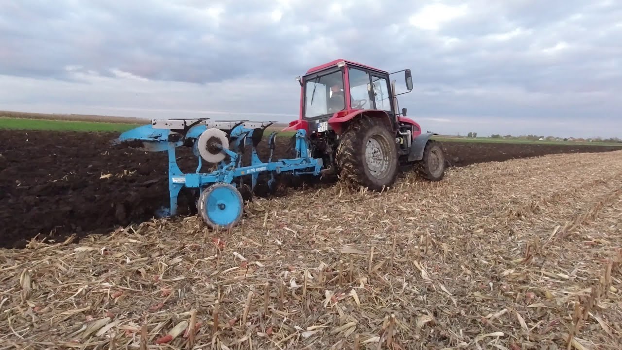MTZ952.3+lemken opal 110. Kukorica tarló szántás 3.rész