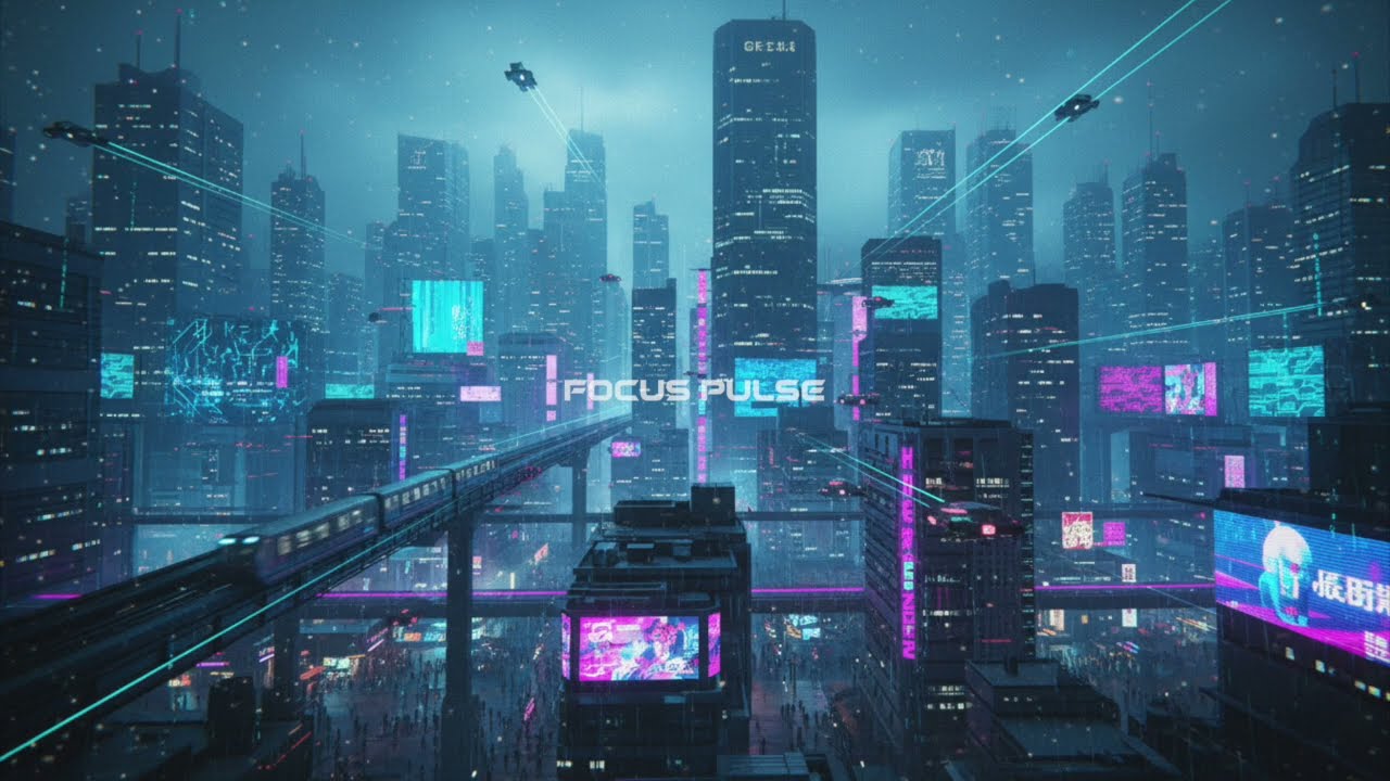 4 Horas de Enfoque Synthwave – Ritmos Retrofuturistas para Trabajo Profundo