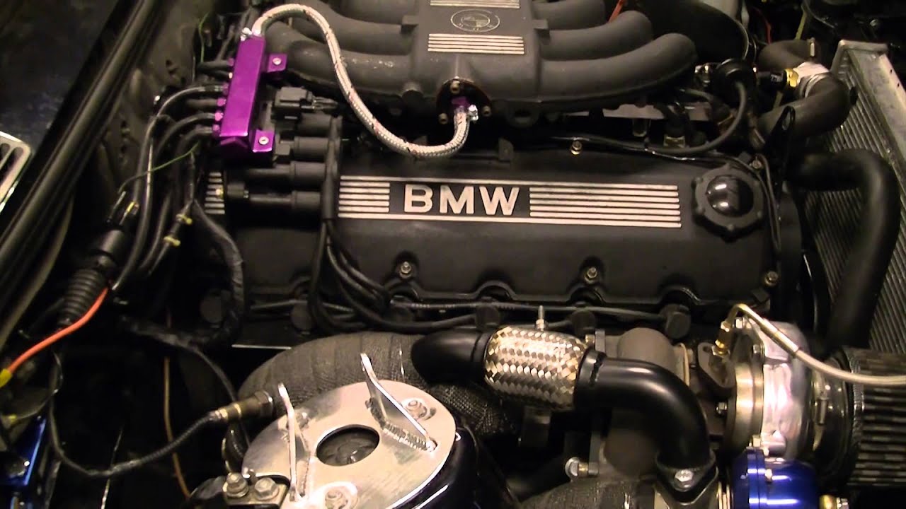 BMW E30 M20 B25 2.7 with turbo engine start