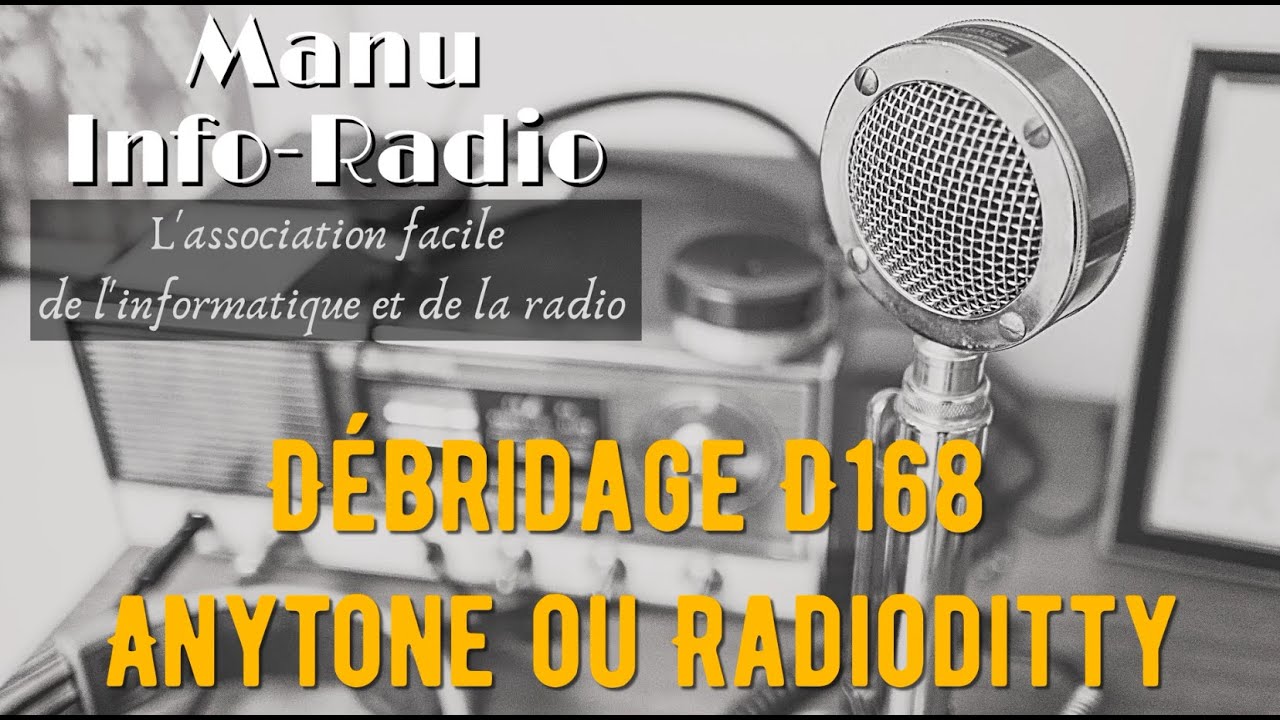 Débridage et présentation du D168 (ANYTONE - RADIODDITY)