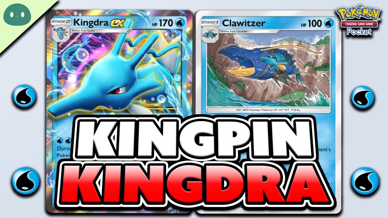 Kingdra ex полностью блокирует все Mega ex с помощью Clawitzer | Pokemon TCG Pocket
