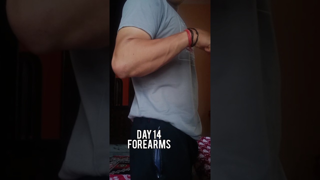 Day 14 Forearms🔥 Slowly enjoy the process 🔥#youtubeshorts #viral #fitwithme #workout #trending
