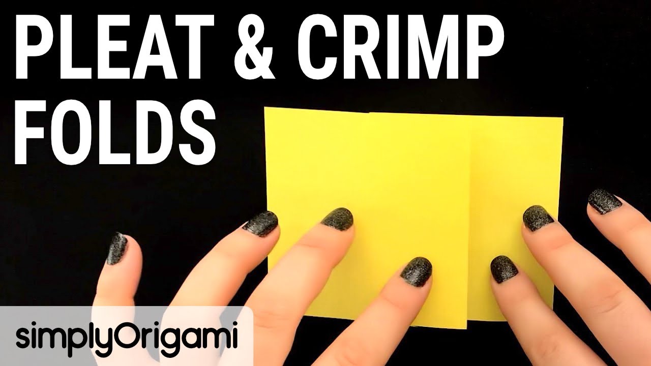 ORIGAMI Basics | PLEAT & CRIMP FOLDS | Folding Technique