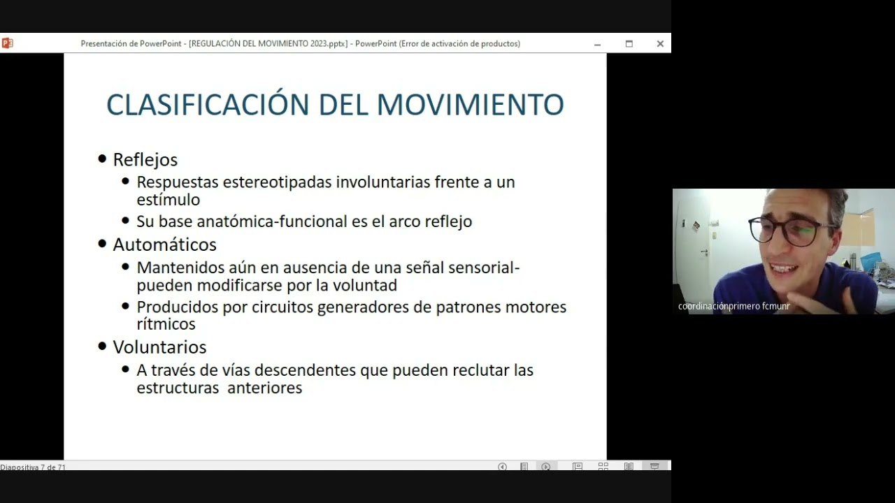 Clase de Repaso TYTL - Regulación del movimiento - Prof Juan Jailara
