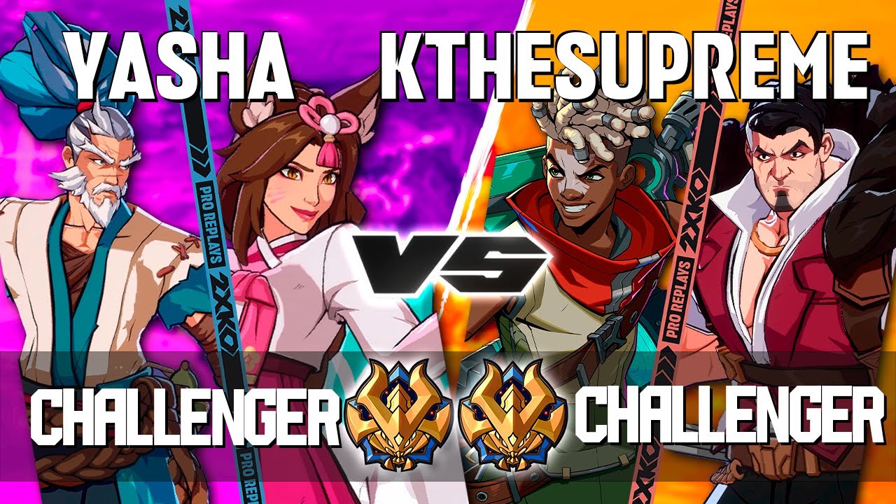 2XKO ▰ YASHA (Ahri-Yasuo) vs KTHESUPREME (Ekko-Darius) ▰ 2XKO Pro level replays
