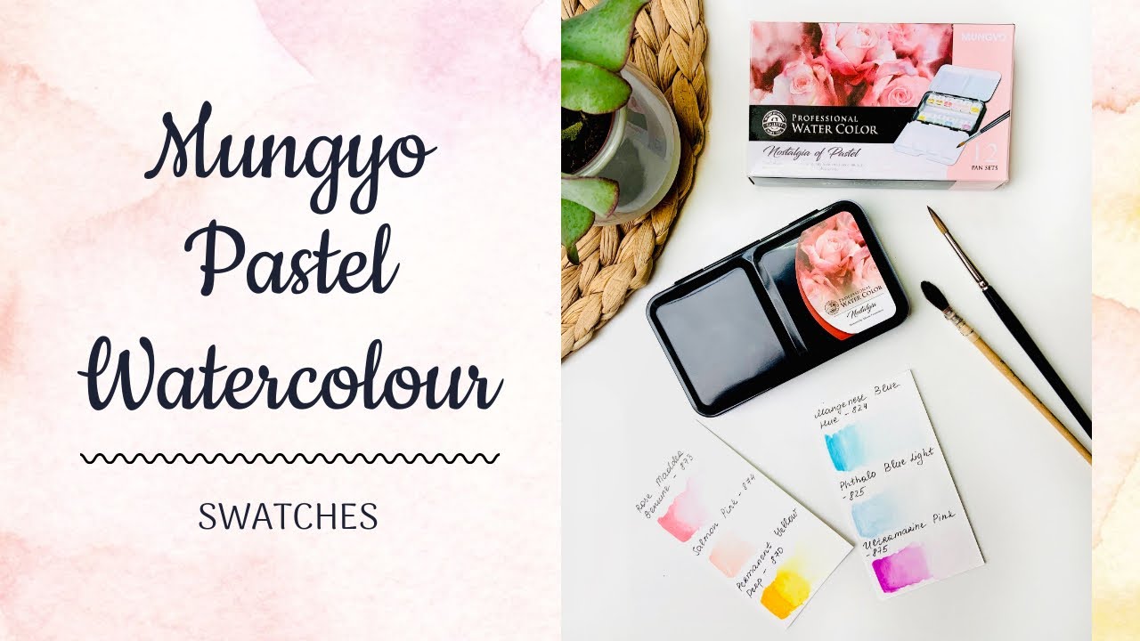 Mungyo Nostalgia of Pastel Watercolour Set || Unboxing and Swatches