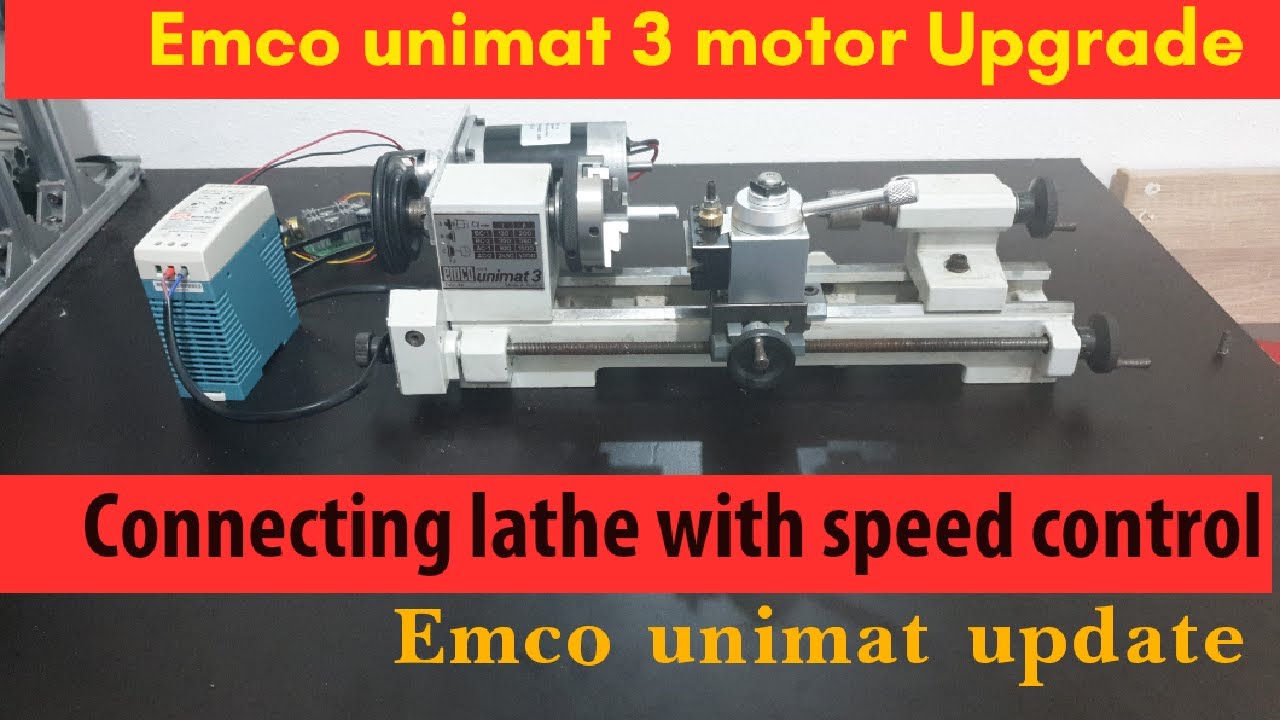 emco unimat motor upgrade/drehbank update/drehbank emco unimat