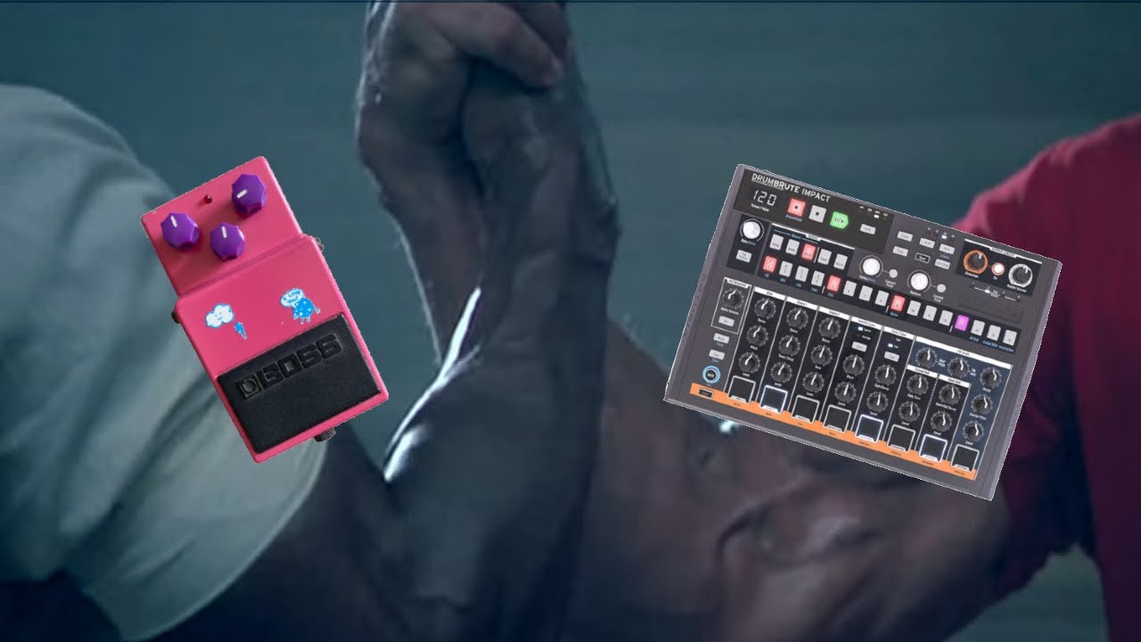 Drum Machine Into a Bunch of Dirt Pedals