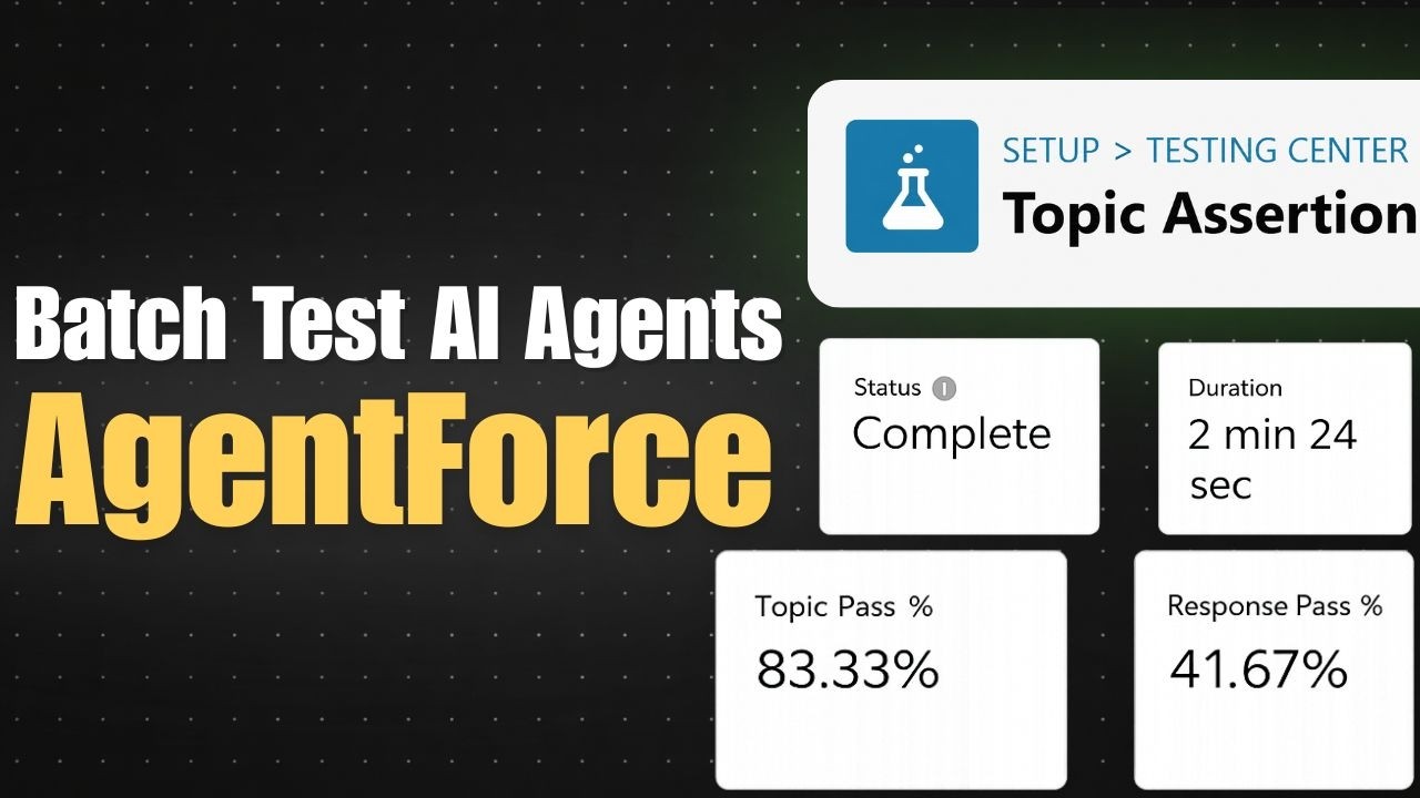 AgentForce Testing Center Tutorial &ndash; Batch Test Your AI Agents