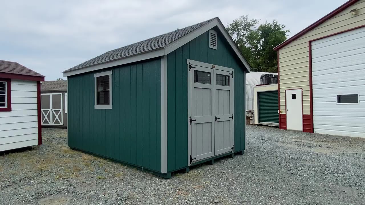 P12762 - 10x14 High Wall Garden Storage Shed
