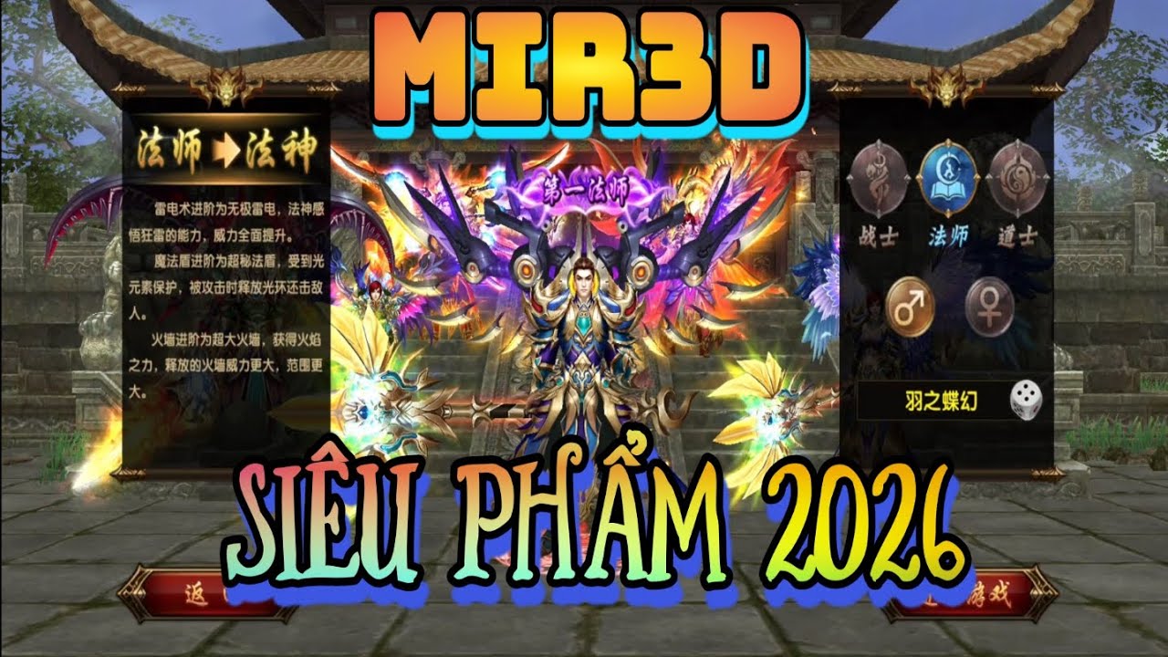 [传奇: MIR3D] Game Truyền Kì Mobile 3D Mới Nhất ( Có Phúc Lợi )