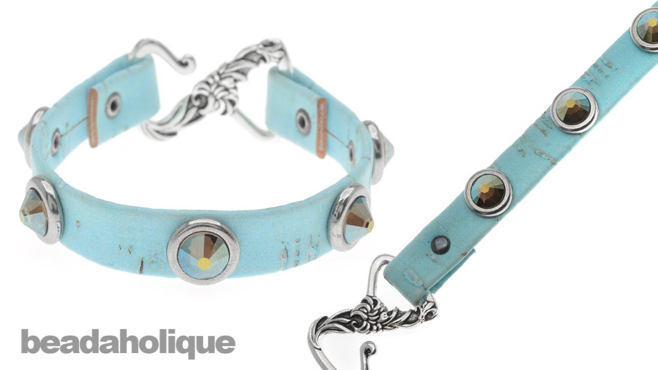 Bling Your Leather & Alternative Bracelets with TierraCast Rivetables & SWAROVSKI ELEMENTS Crystals