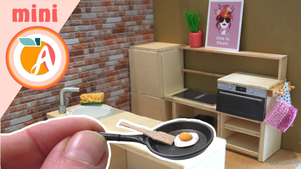 Miniatur Haus DIY - Miniküche selber basteln - Apricozy