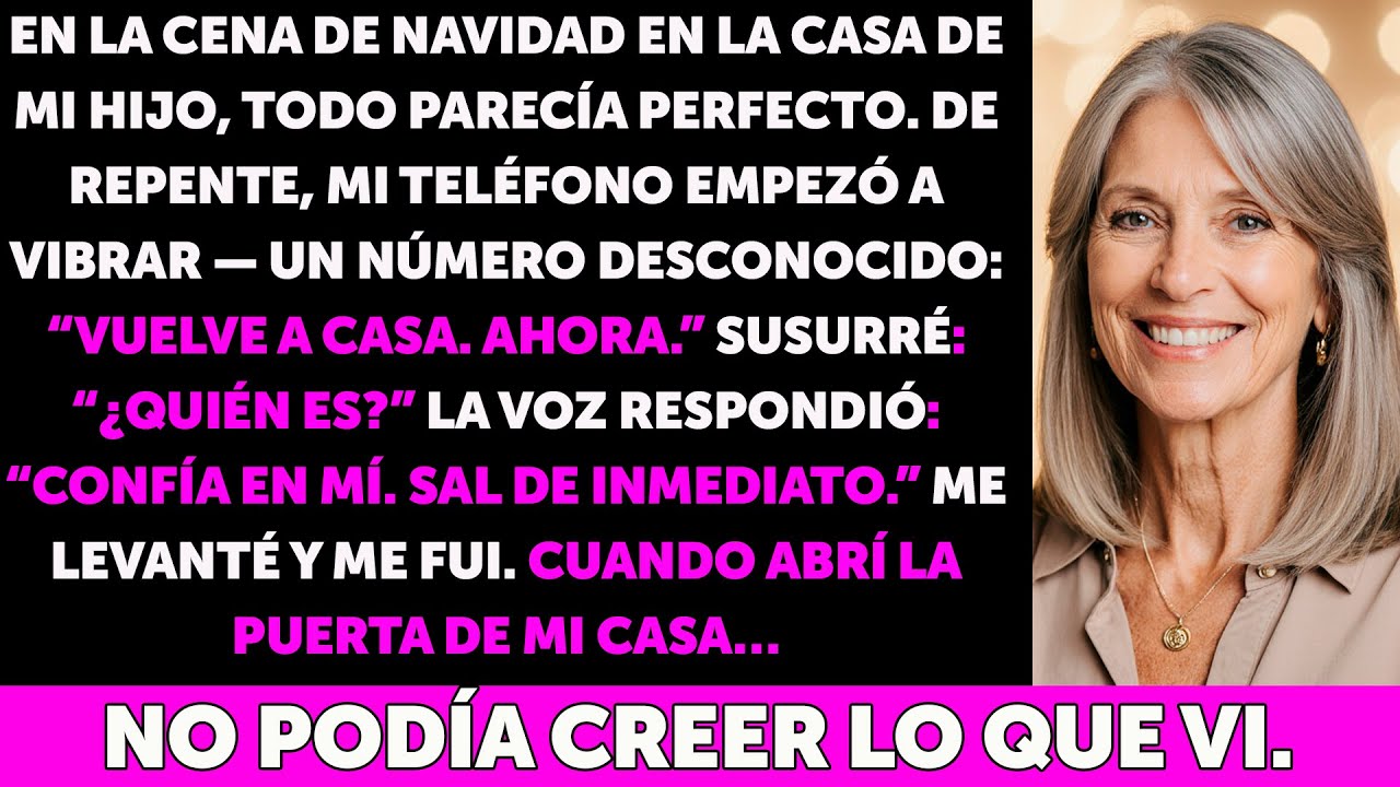 Un número desconocido me escribió en Navidad  “Vuelve a casa ahora”  Cuando regresé y abrí la pu