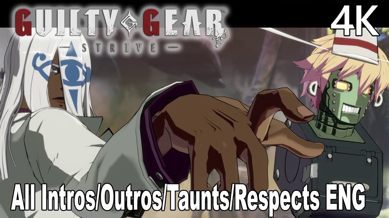 Guilty Gear Strive Venom All Intros/Outros/Taunts/Respects English Dub 4K