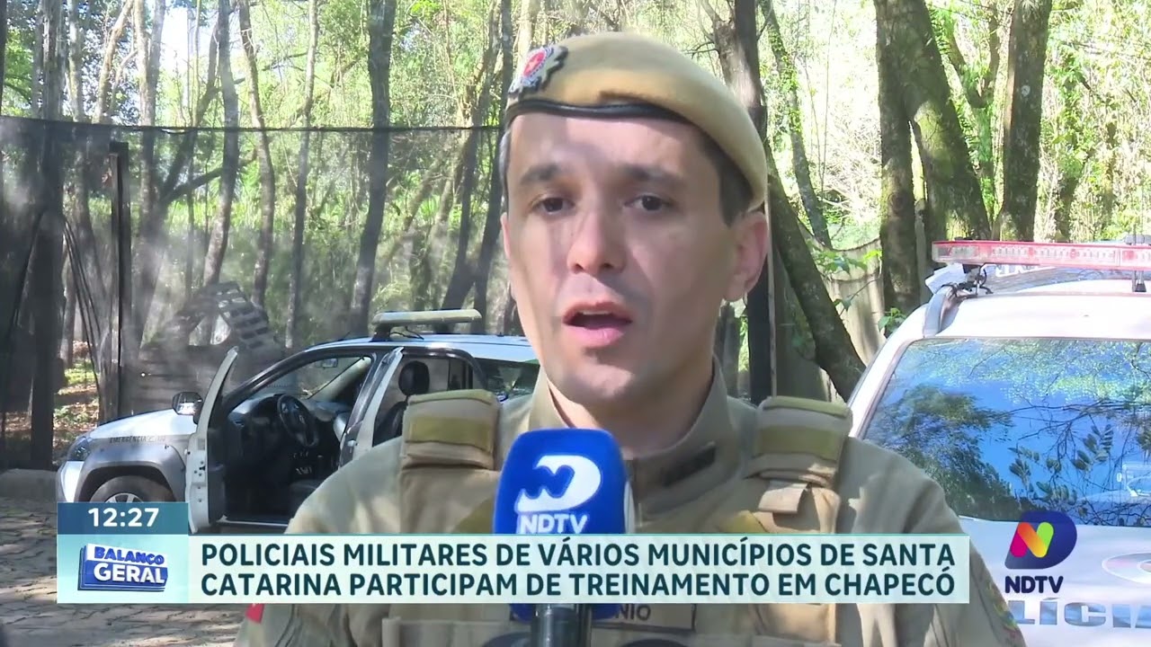 Treinamento prepara policiais da Rádio Patrulha para reforço da segurança em Chapecó