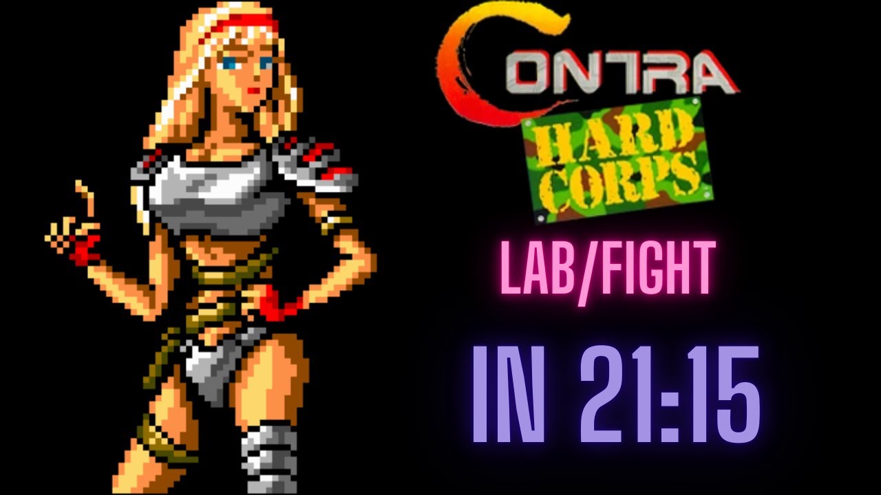 [WORLD RECORD] Contra Hard Corps [Mega Drive] [Speedrun] - Sheena Lab/Fight in 21:15