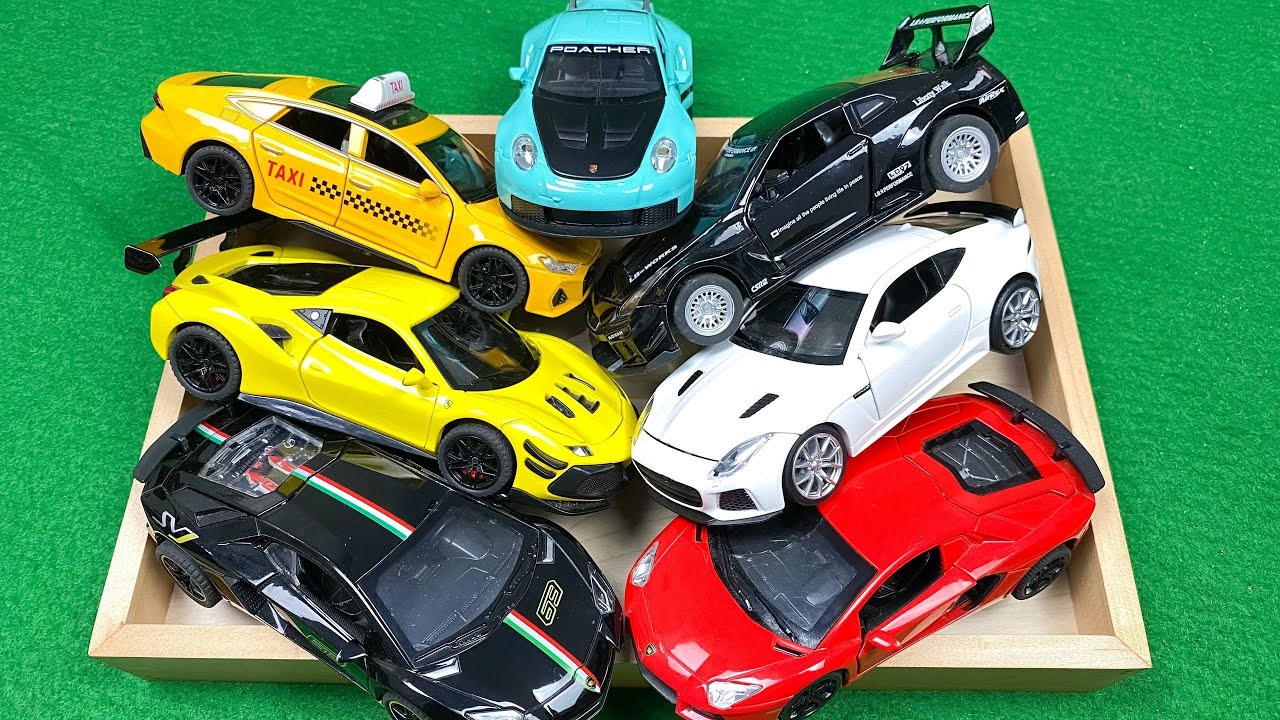 Box Full of Model Cars -Mazda Mx5, Koenigesgg Jesko, Lamborghini Scv12, Byd Yang Wang U8, Toyota Car