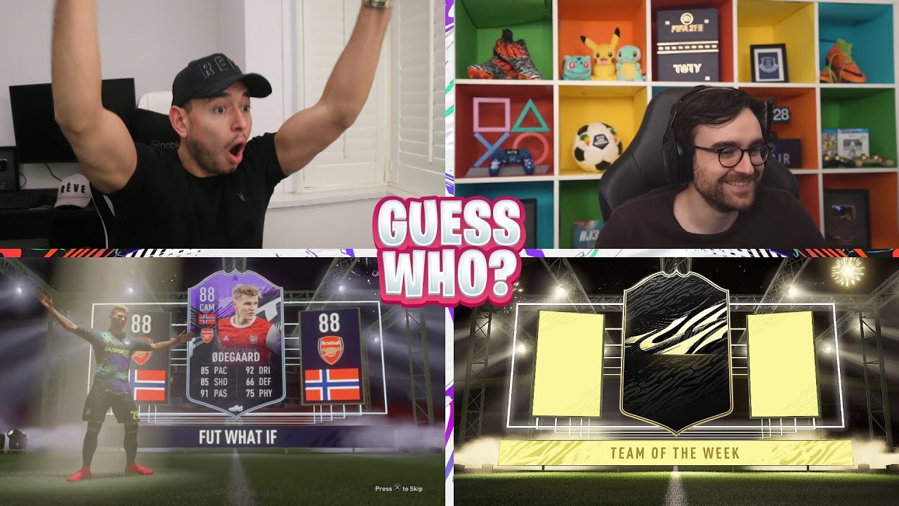 OMG 2 WHAT IF'S IN 1 PACK!!! EPIC GUESS WHO FIFA vs AJ3!!! (FIFA 21)