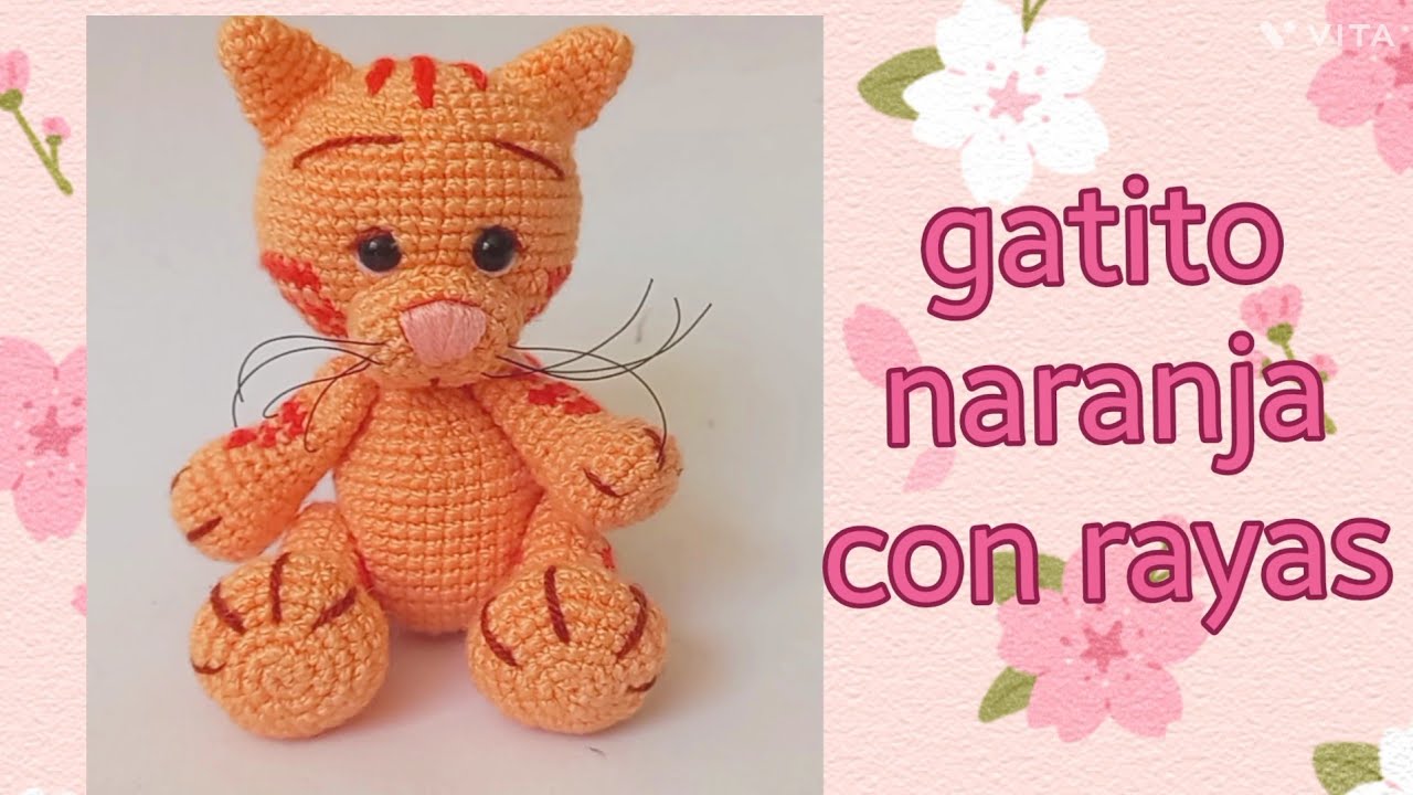 gato con rayas /amigurumi/a crochet #facil*.*