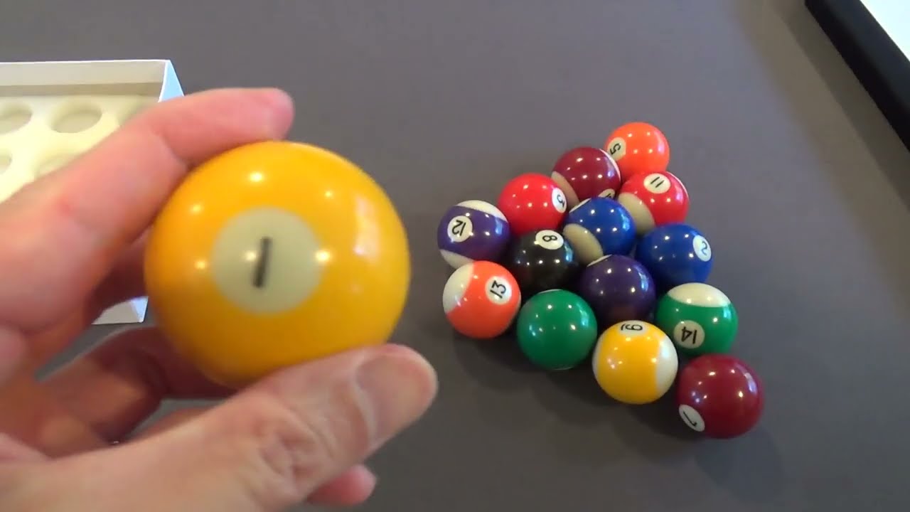 16 PIECES 2 INCH BILLIARDS BALL SET POOL TABLE ACCESSORIES CUSTOMER REVIEW AND CLOSER LOOK