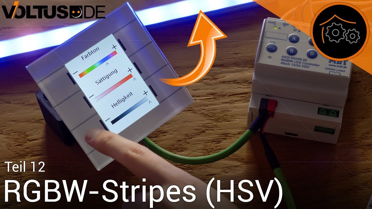 KNX - RGBW-Strips (#12): Steuerung mit dem MDT Glastaster
