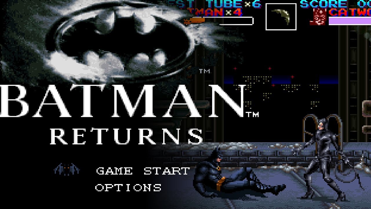 1337: Batman Returns SFC \\ Playthrough--w/ cheat codes! Forgot block & Catwoman murdered me ; D