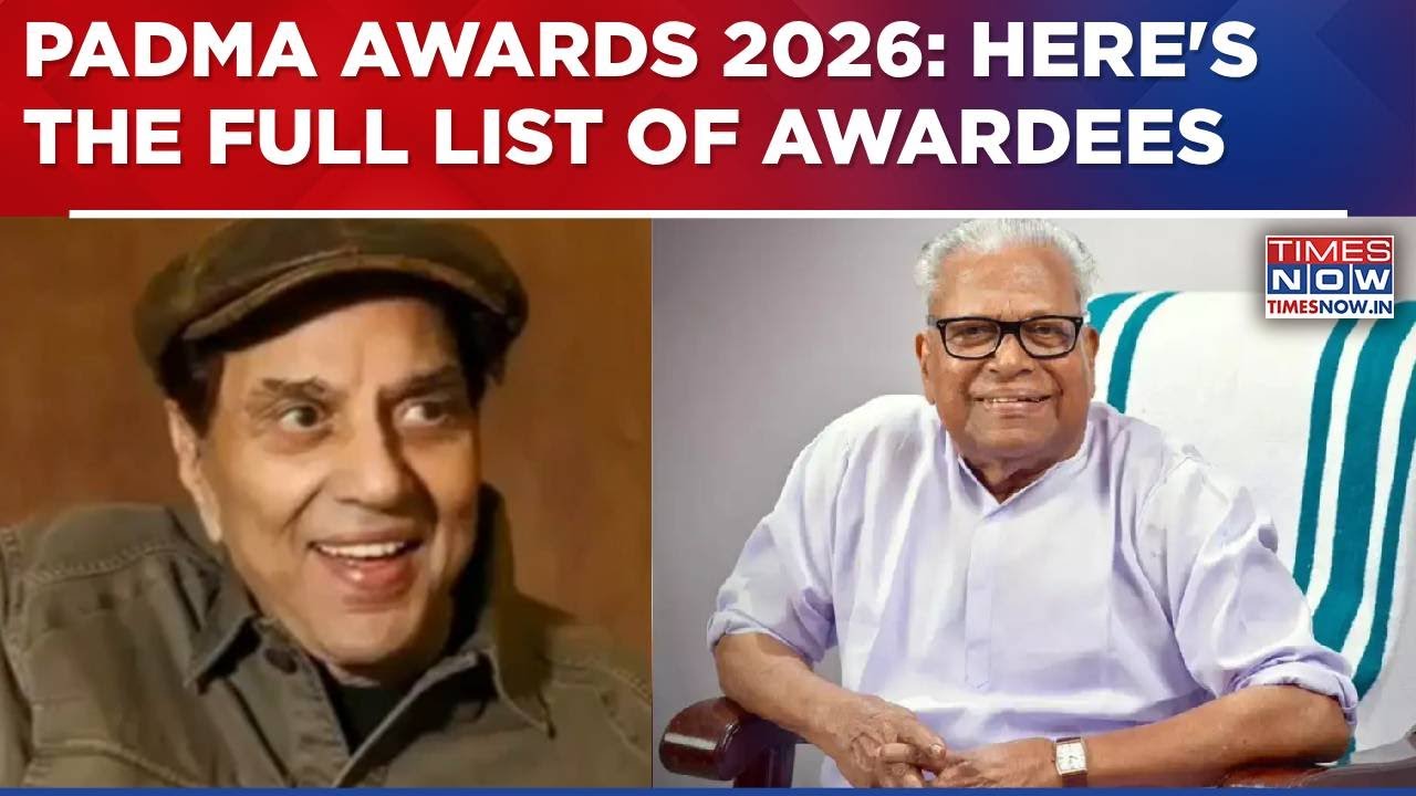 Padma Awards 2026: Ex-Kerala CM V.S. Achuthanandan, Dharemendra & More Named As Awardees | FULL LIST