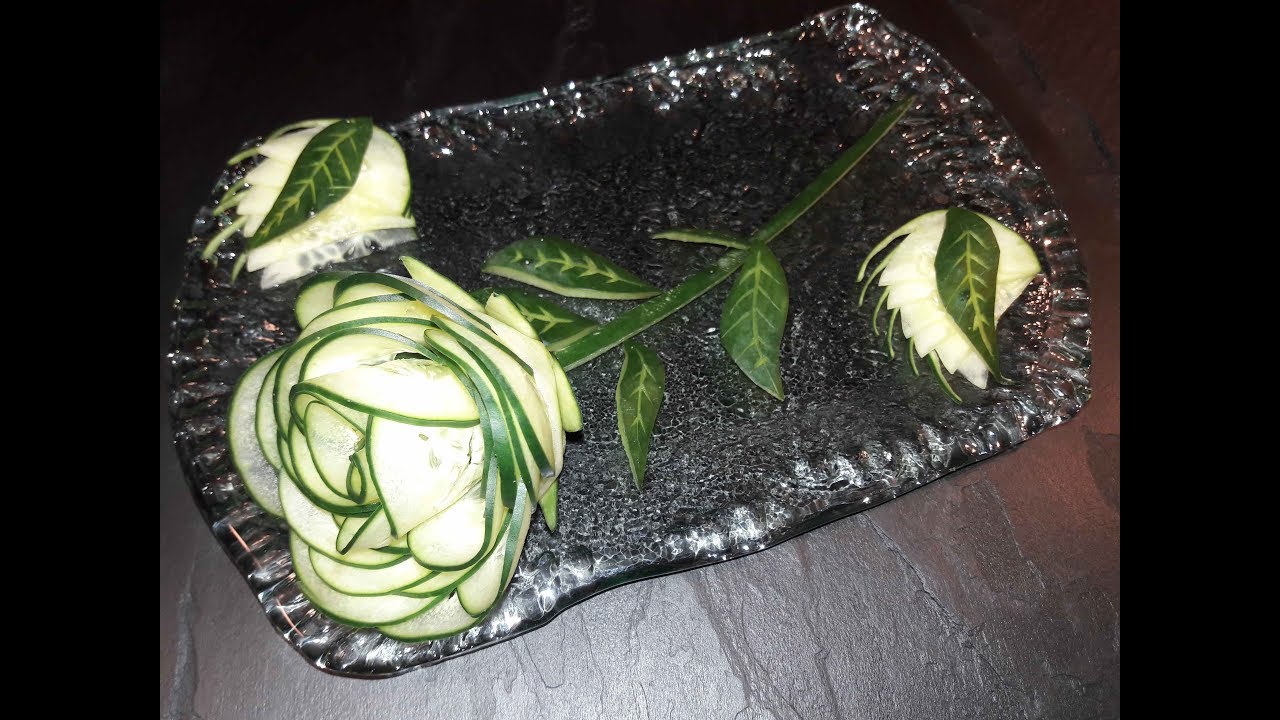 Rosa hecha de pepino