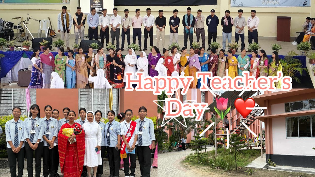 🎀5th September 2025 teachers day celebration on 2025 Auxilium College udalguri🌷💗 #auxilium #vlogs 