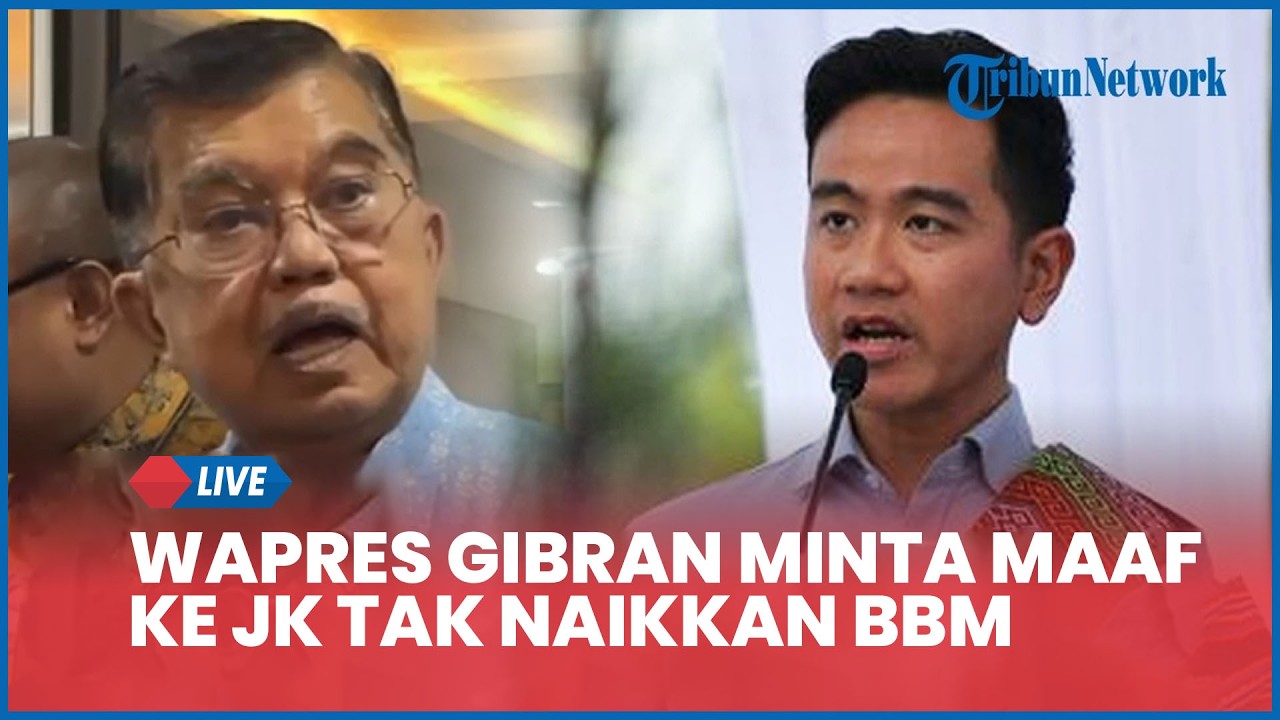 Wapres Gibran Minta Maaf ke JK karena Pemerintah Tak Naikkan BBM: Pak Presiden Jaga Rakyat Kecil