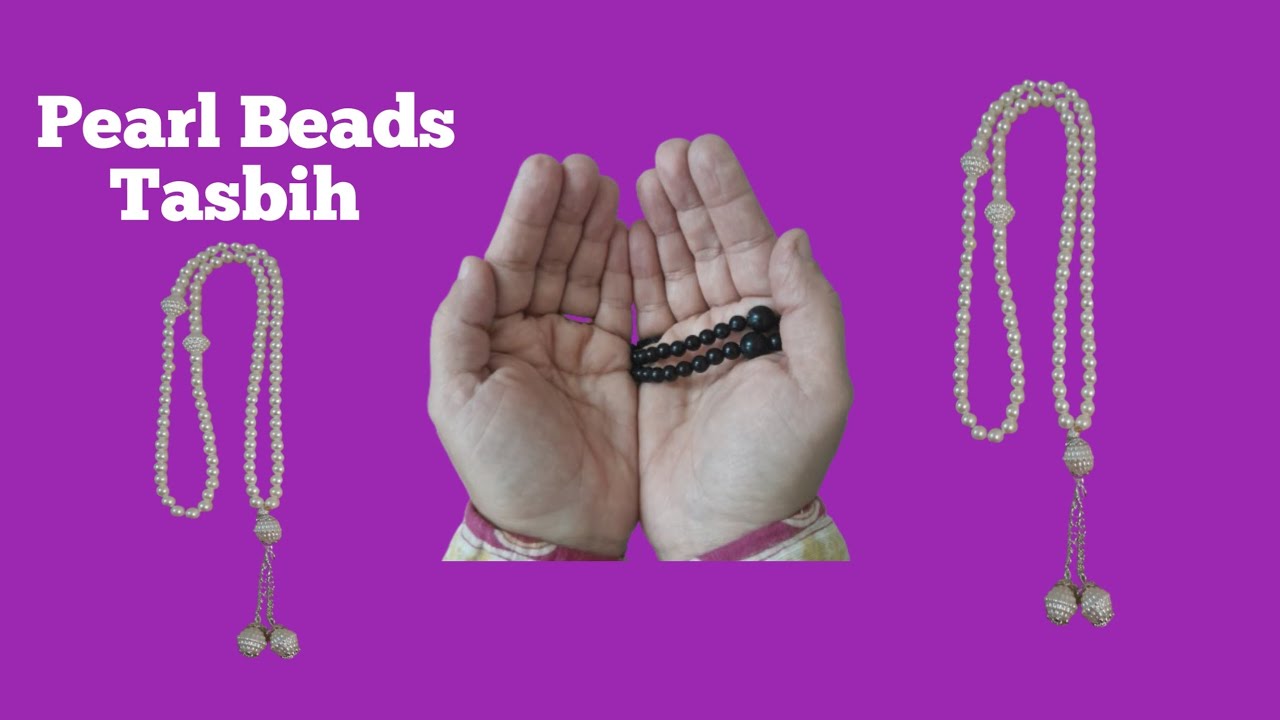 Pearl Beaded Tasbih | Handmade Pearl Beads Prayer Beads
