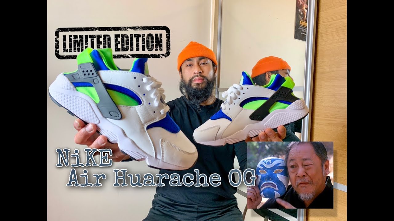 NIKE AIR SCREAM GREEN 2021 HUARACHE LE | REVIEW SMELLY FEET