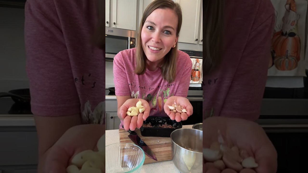 202  Best of 2024  The best way to peel #garlic from my #backyardgarden Th